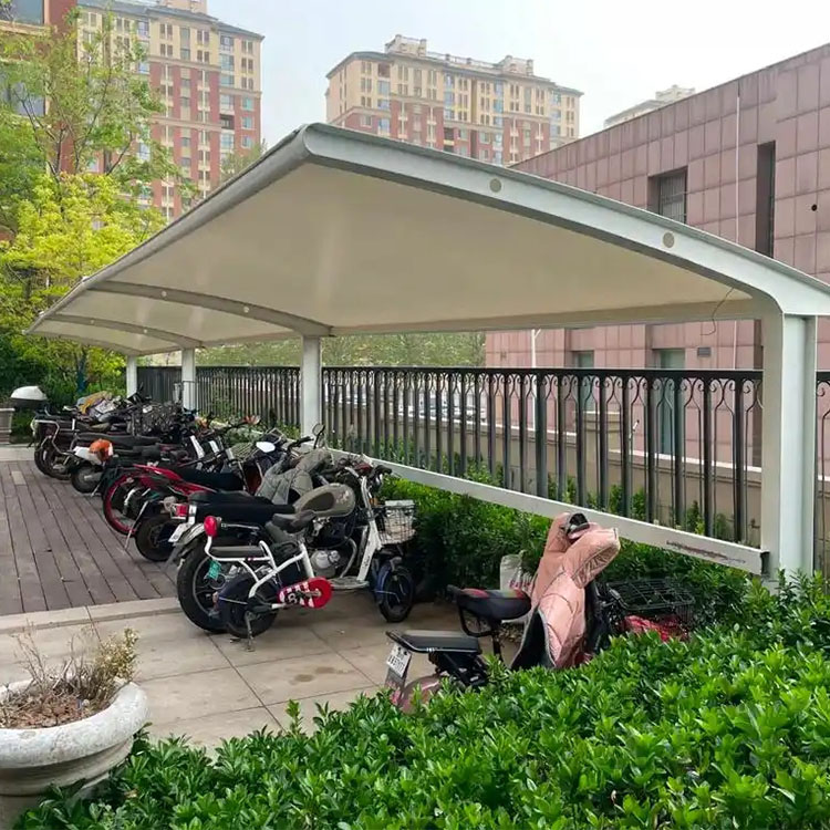 深圳膜结构电动车棚